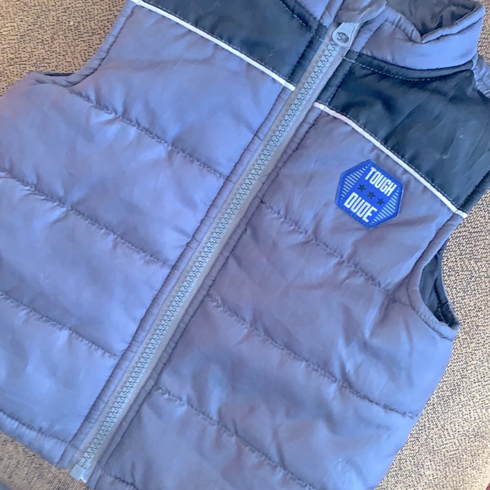 Gray and Blue Healthtex Baby vest